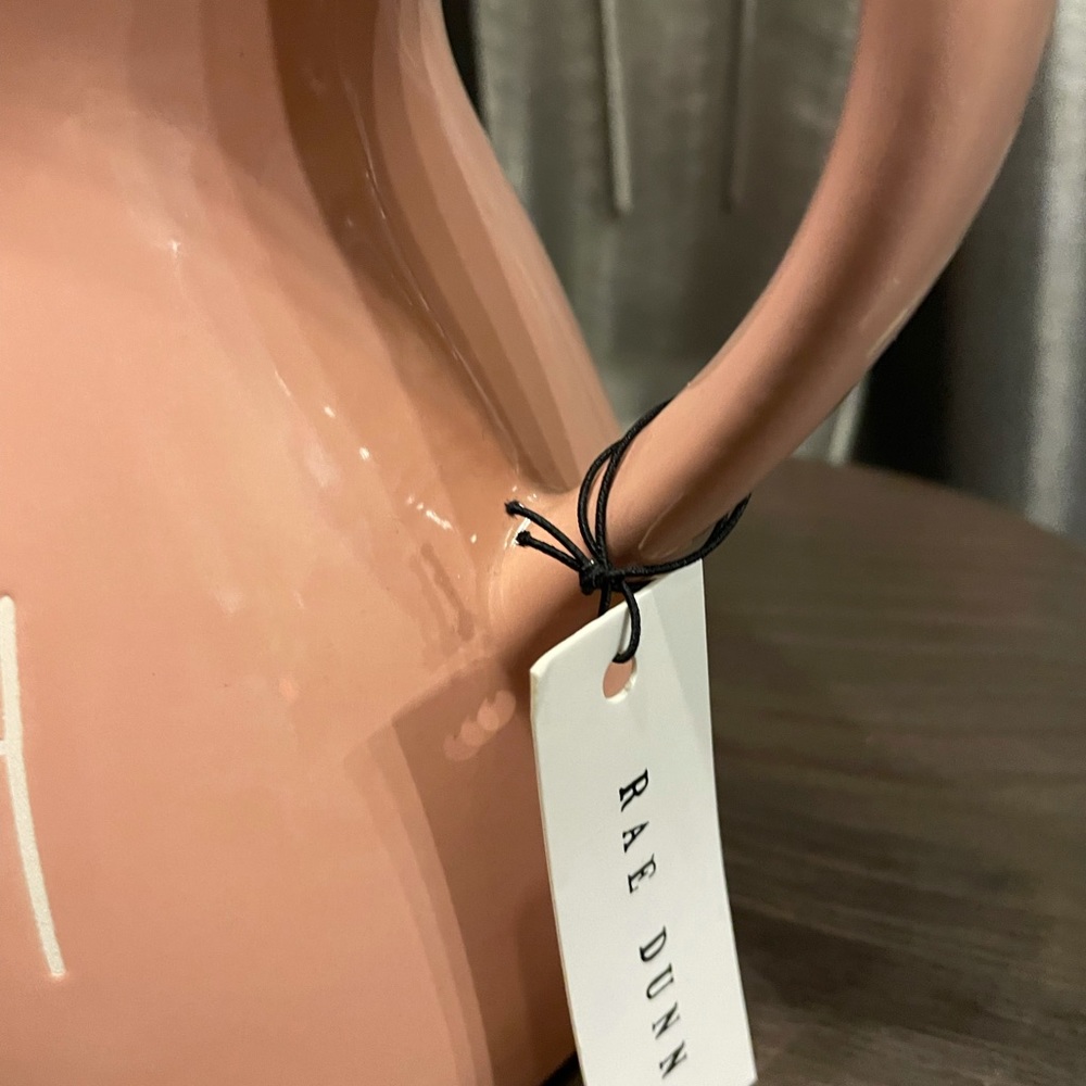 Rae Dunn Pink Flourish Water Can - Picture 2 of 4